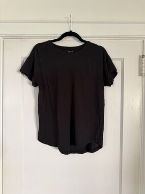 Madewell Black Crewneck Short Sleeve Tee